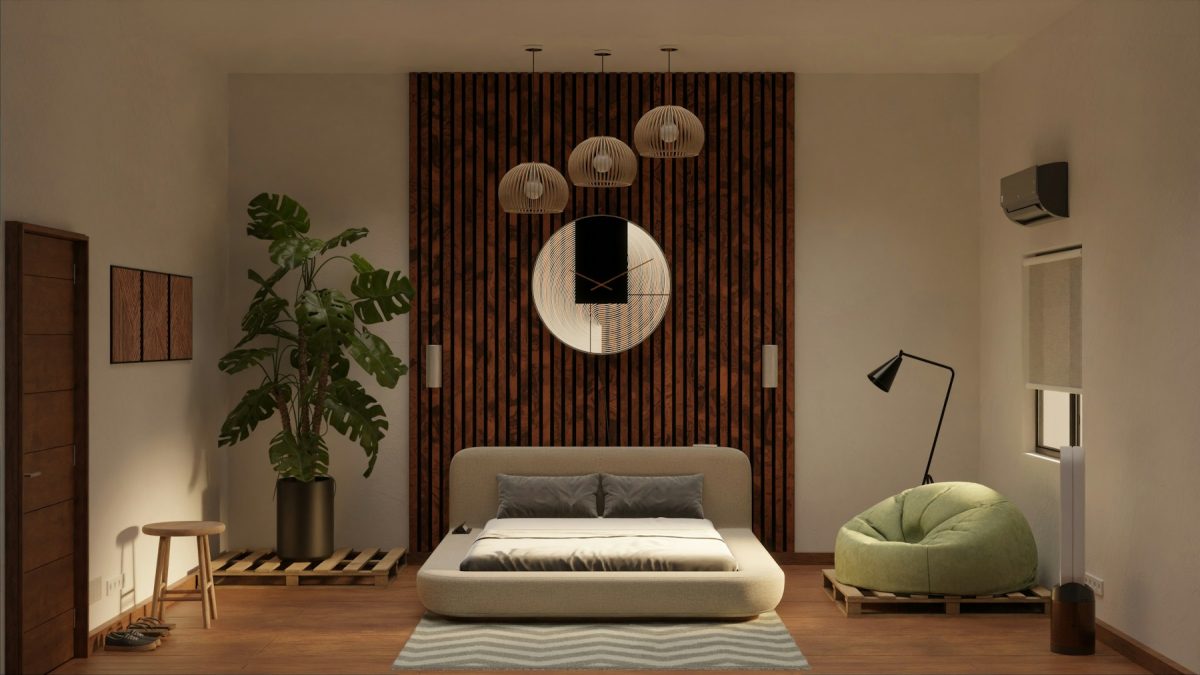 Chambre calme aménagée pour l'insonorisation